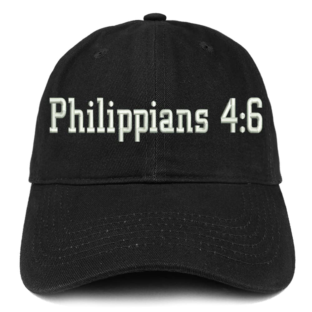 Trendy Apparel Shop Philippians 4:6 Low Profile Soft Cotton Baseball Cap