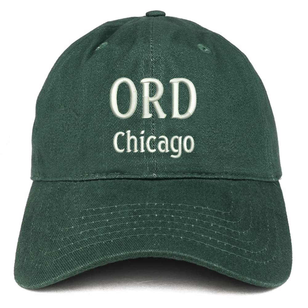 Trendy Apparel Shop ORD Chicago Low Profile Soft Cotton Baseball Cap