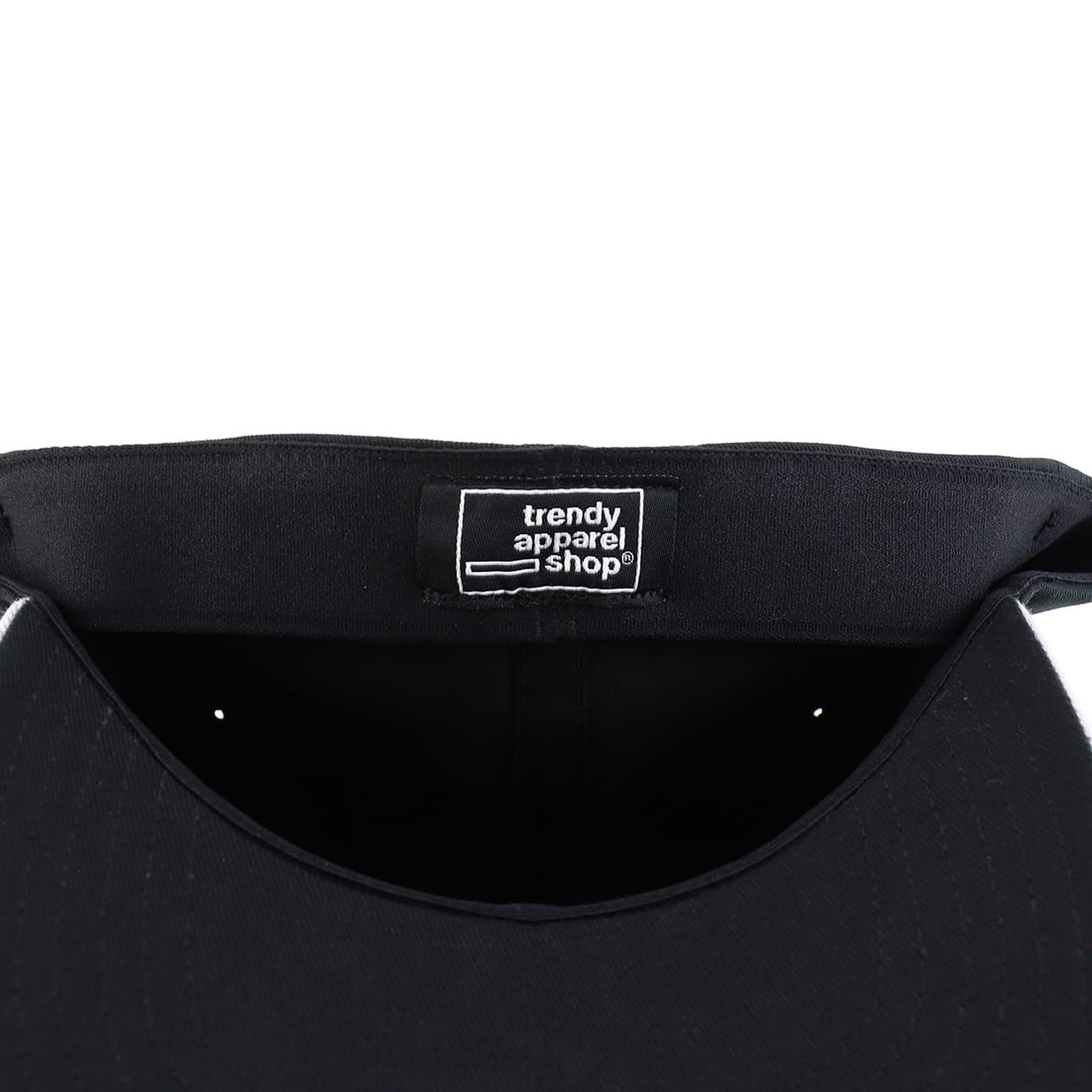 Trendy Apparel Shop Oversize XXL Two Tone Structured Cotton Fitted Baseball Cap