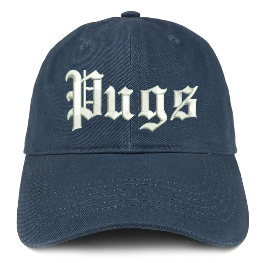Trendy Apparel Shop Old English Pugs Low Profile Soft Cotton Baseball Cap