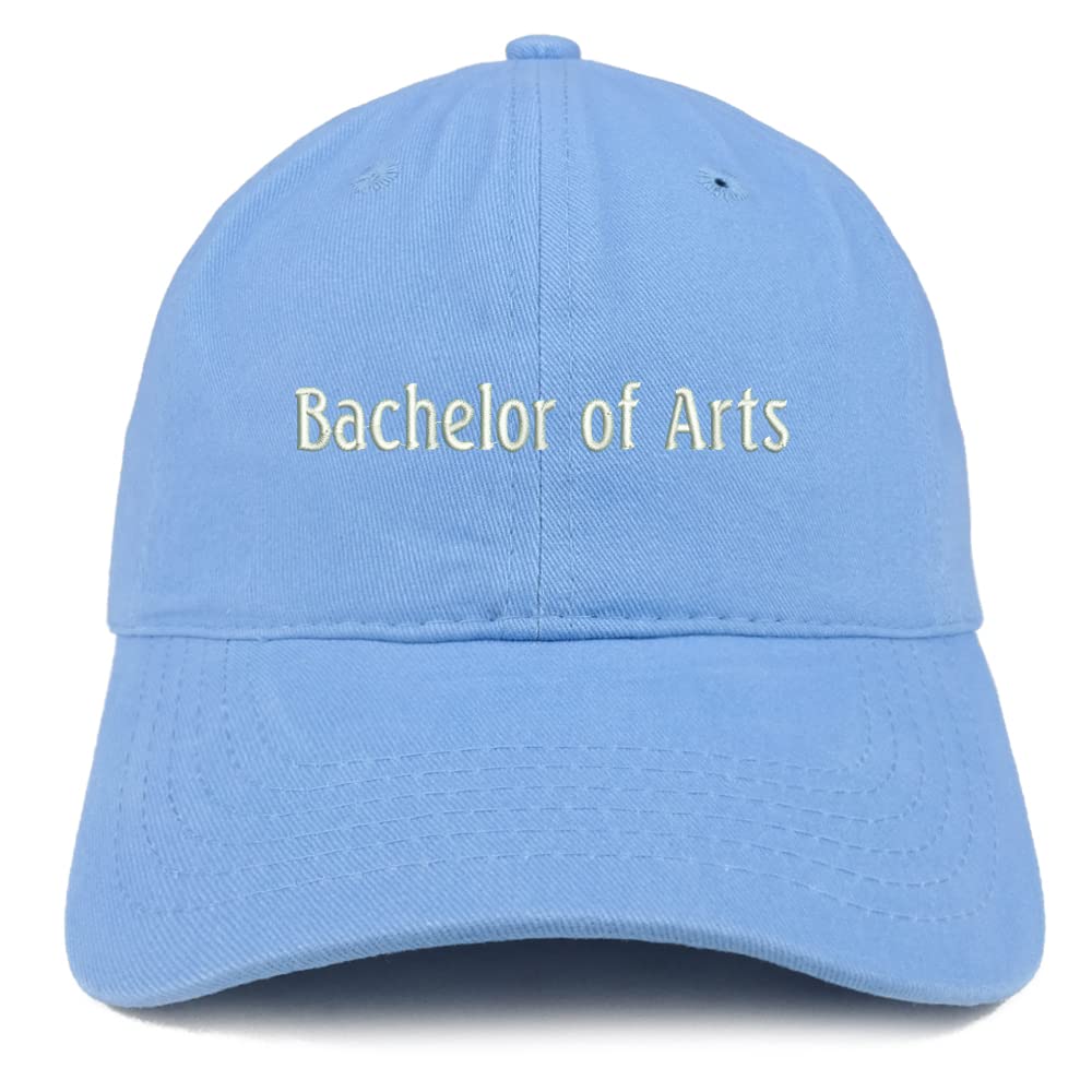 Trendy Apparel Shop Bachelor of Arts Low Profile Soft Cotton Baseball Cap
