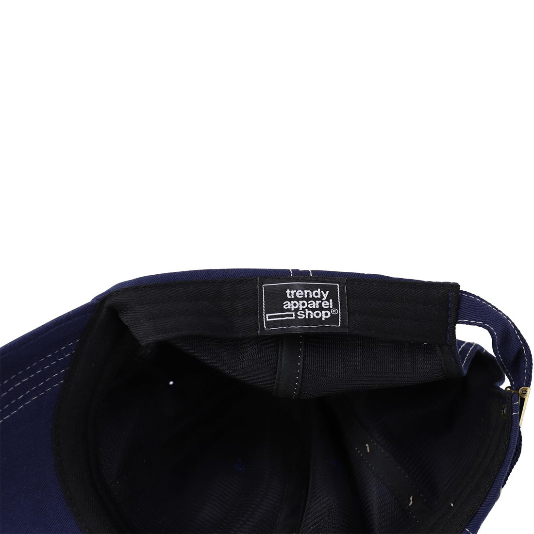Trendy Apparel Shop XXL Oversize Unstructured Washed Cotton Ball Cap with White Stitching