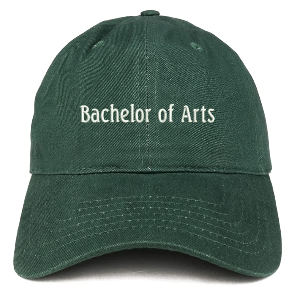 Trendy Apparel Shop Bachelor of Arts Low Profile Soft Cotton Baseball Cap