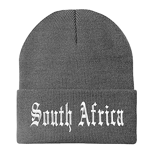 Trendy Apparel Shop South Africa Old English Embroidered Long Cuff Beanie