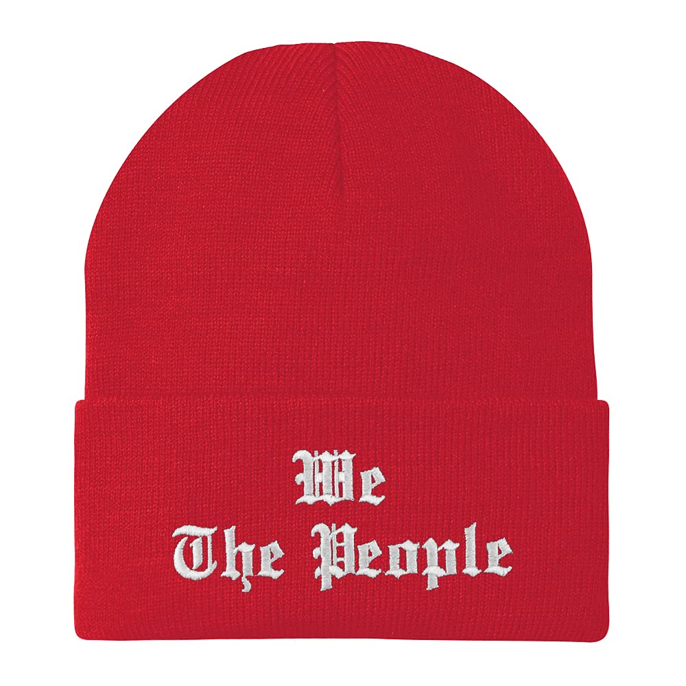 Trendy Apparel Shop We The People Old English Embroidered Long Cuff Beanie