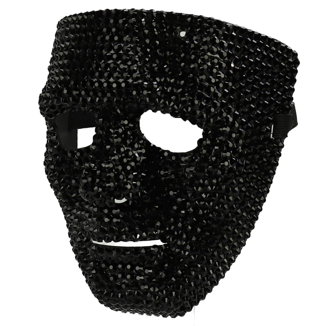 Trendy Apparel Shop Bling Rhinestone Skull Half Mask Costume Accessory