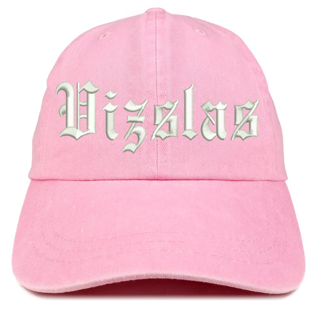 Trendy Apparel Shop Old English Vizslas Washed Pigment Dyed Baseball Cap
