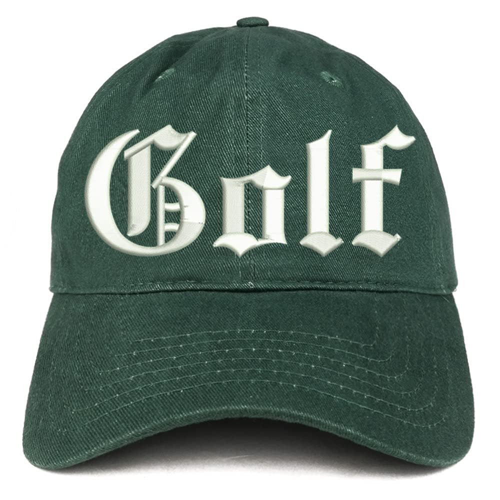 Trendy Apparel Shop Old English Golf Low Profile Soft Cotton Baseball Cap