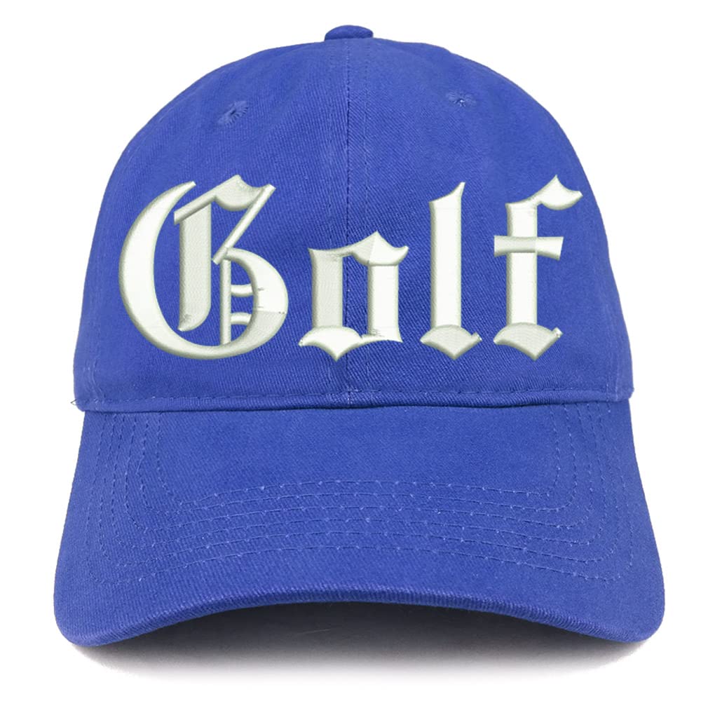 Trendy Apparel Shop Old English Golf Low Profile Soft Cotton Baseball Cap