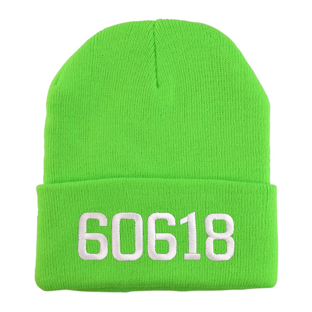 Trendy Apparel Shop 60618 Chicago IL Old English Embroidered Long Cuff Beanie