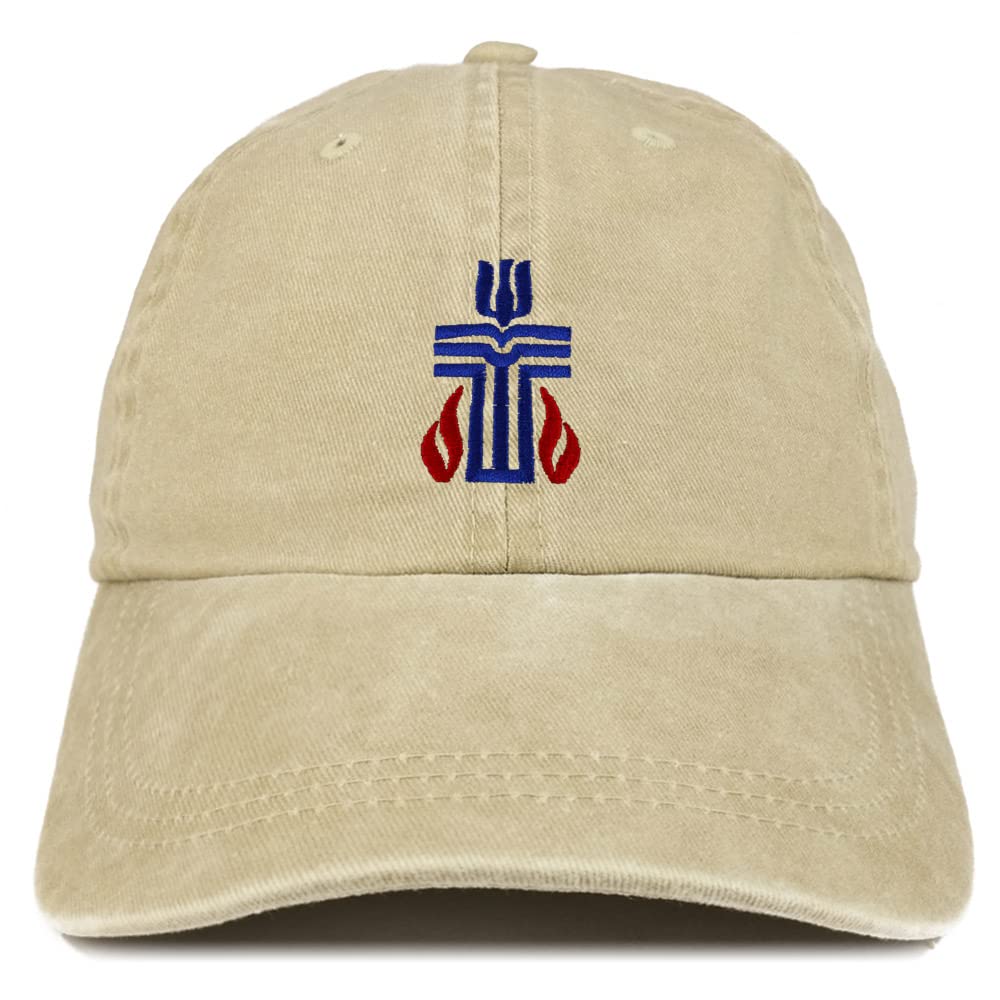 Trendy Apparel Shop Presbyterian Church Embroidered Pigment Dyed Washed Baseball Cap