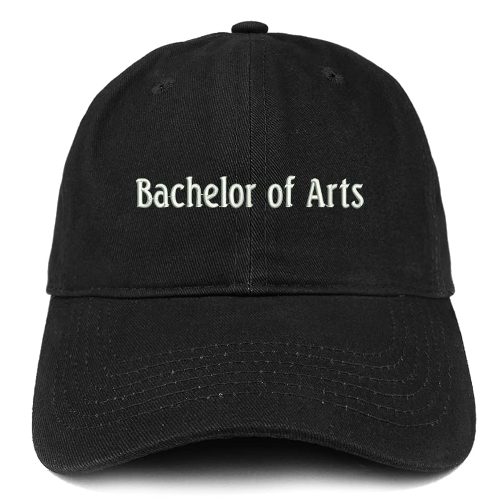 Trendy Apparel Shop Bachelor of Arts Low Profile Soft Cotton Baseball Cap