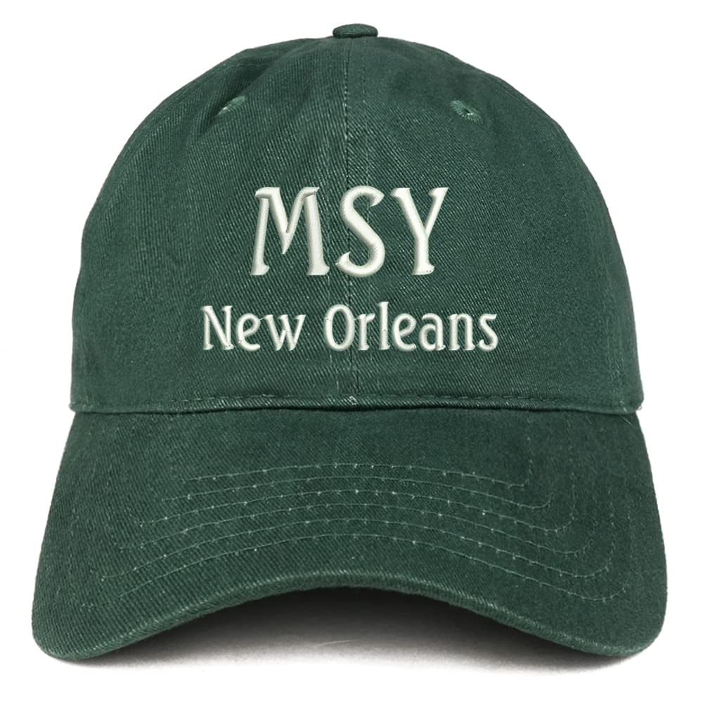 Trendy Apparel Shop MSY New Orleans Low Profile Soft Cotton Baseball Cap