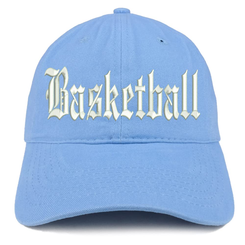 Trendy Apparel Shop Old English Basketball Low Profile Soft Cotton Baseball Cap