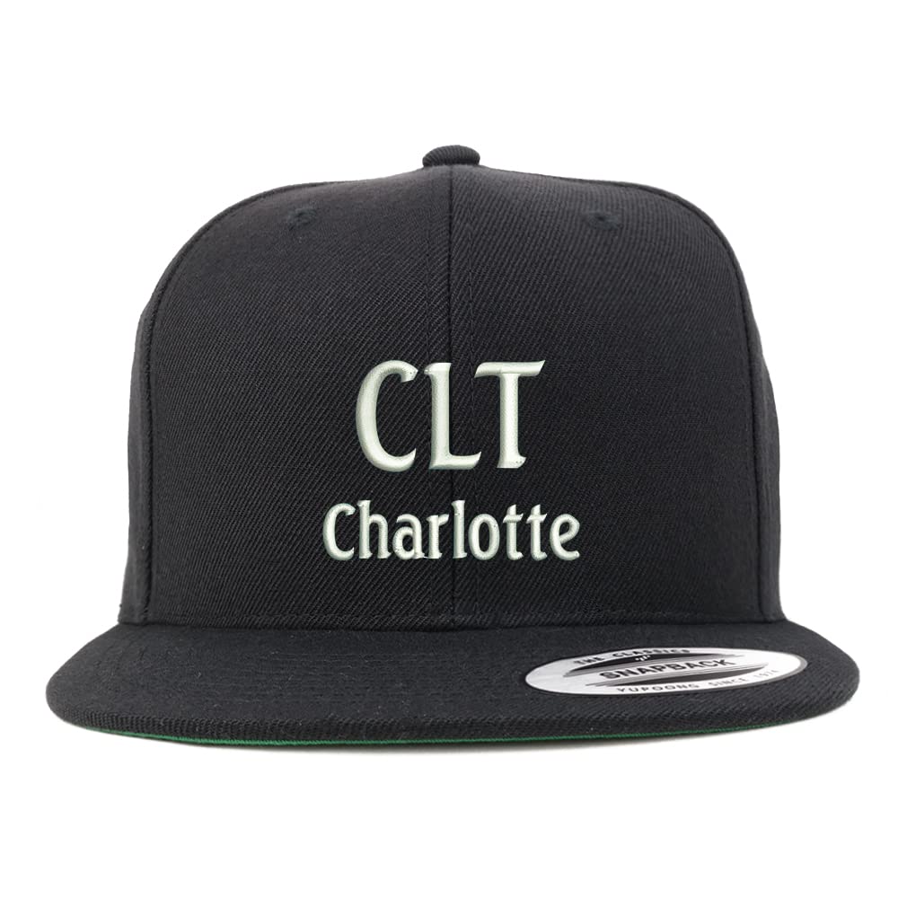 Trendy Apparel Shop CLT Charlotte Embroidered Flatbill Snapback