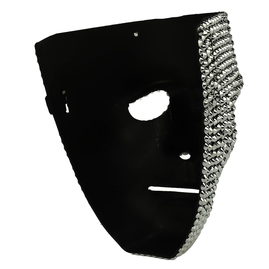 Trendy Apparel Shop Bling Rhinestone Skull Half Mask Costume Accessory