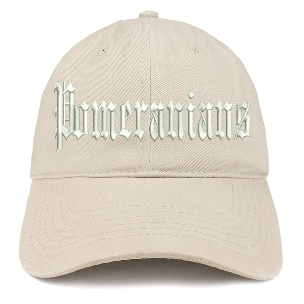Trendy Apparel Shop Old English Pomeranians Low Profile Soft Cotton Baseball Cap