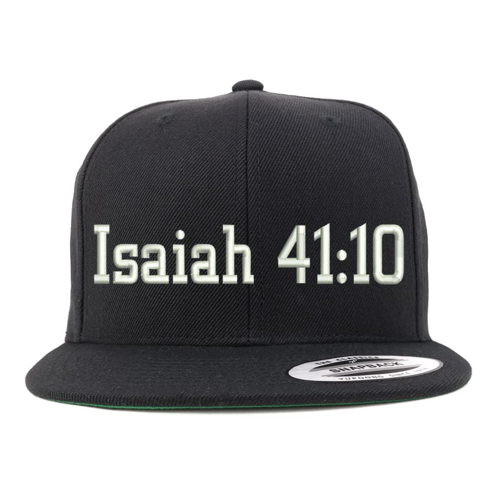 Trendy Apparel Shop Isaiah 41:10 Embroidered Flatbill Snapback