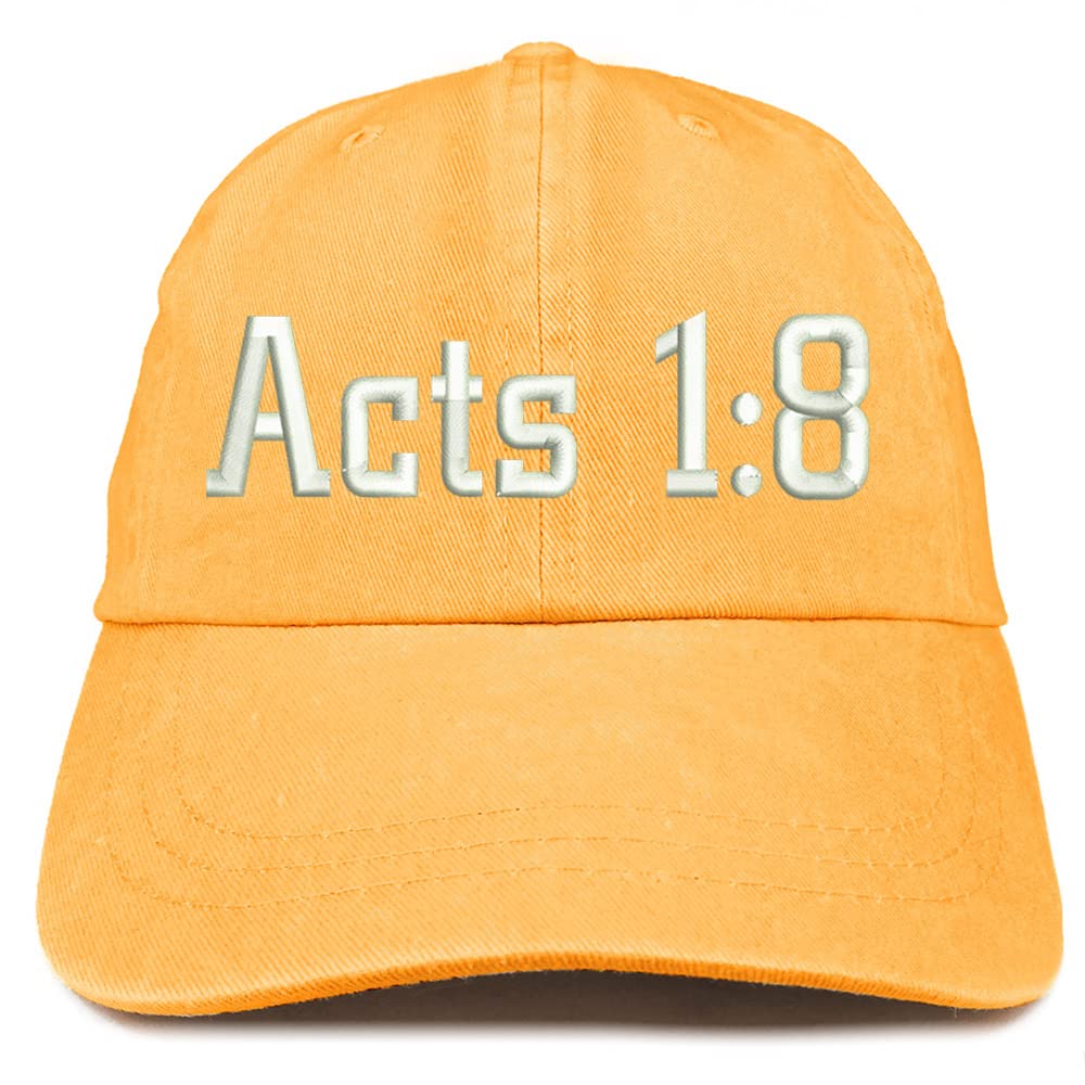 Trendy Apparel Shop Acts 1:8 Washed Pigment Dyed Baseball Cap