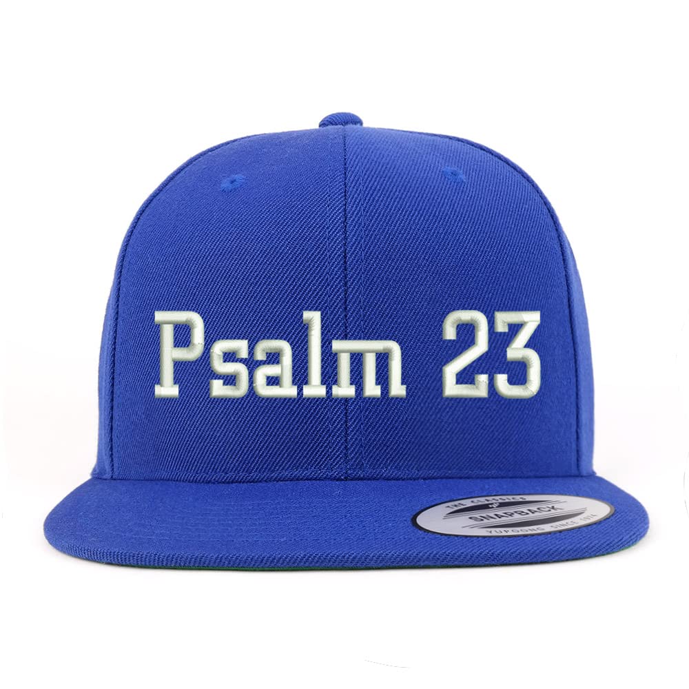 Trendy Apparel Shop Psalm 23 Embroidered Flatbill Snapback