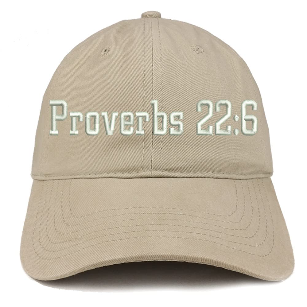 Trendy Apparel Shop Proverbs 22: 6 Low Profile Soft Cotton Baseball Cap