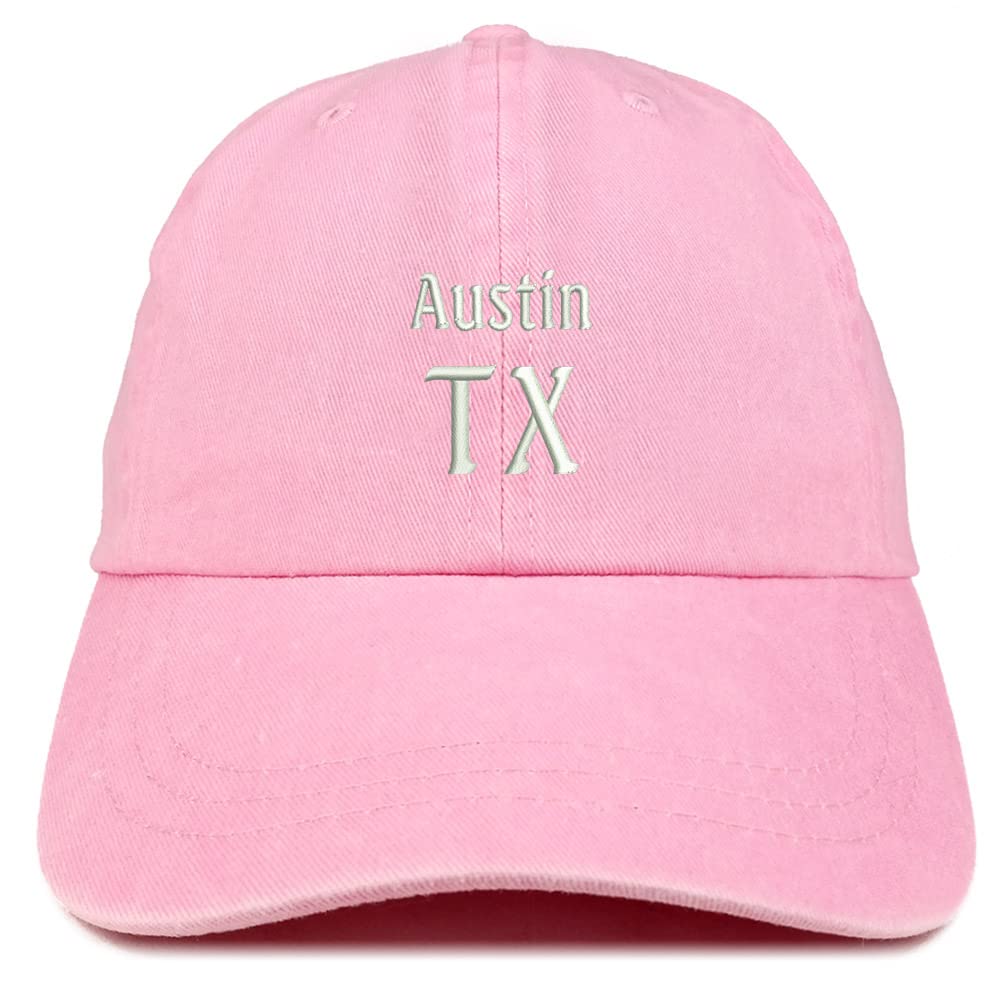 Trendy Apparel Shop Austin TX Embroidered Pigment Dyed Washed Baseball Cap