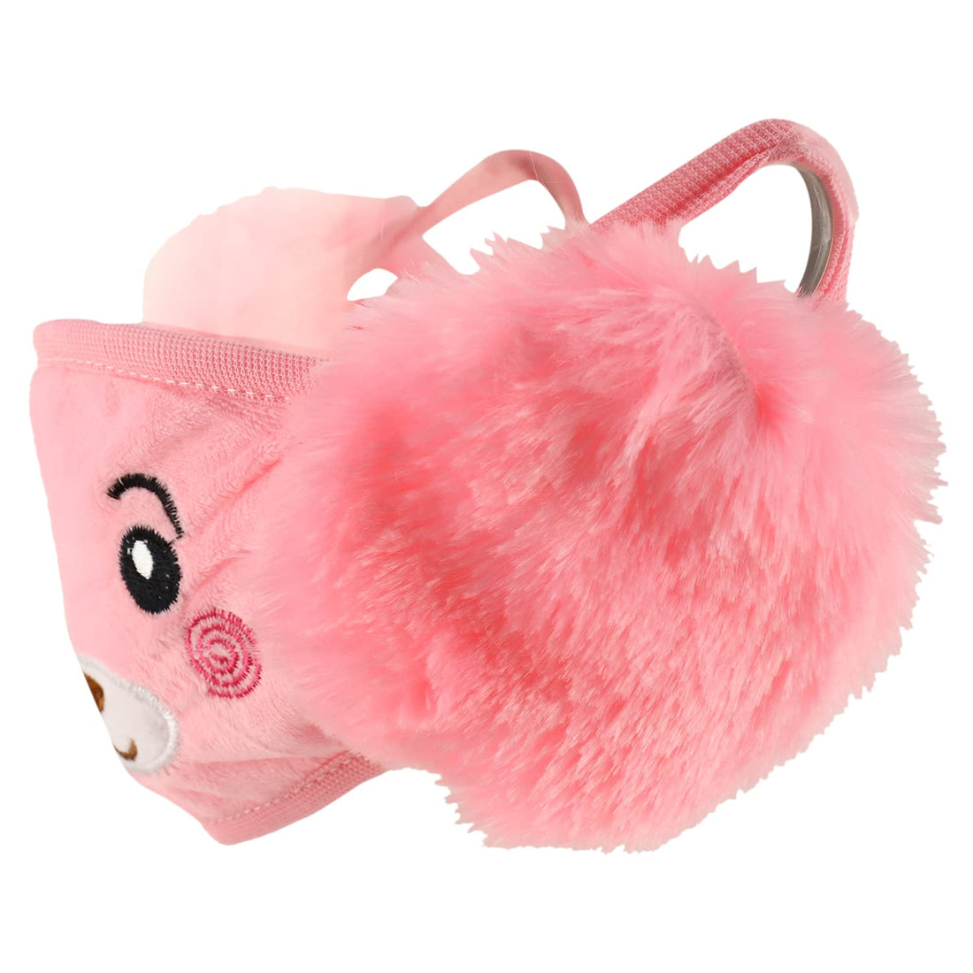 Trendy Apparel Shop Kids Winter Animal Face Breathable Bear Mask & Earmuffs
