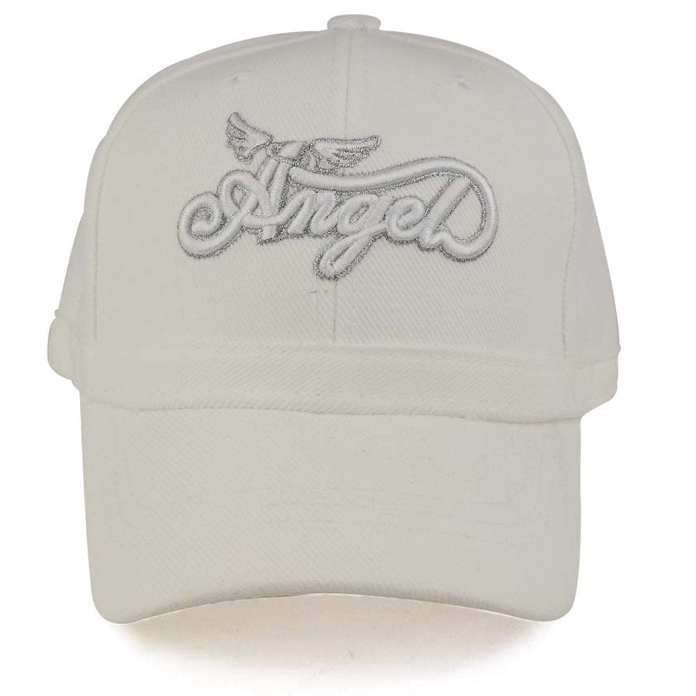 Trendy Apparel Shop Infant Size Angel 3D Embroidered Adjustable Baseball Cap
