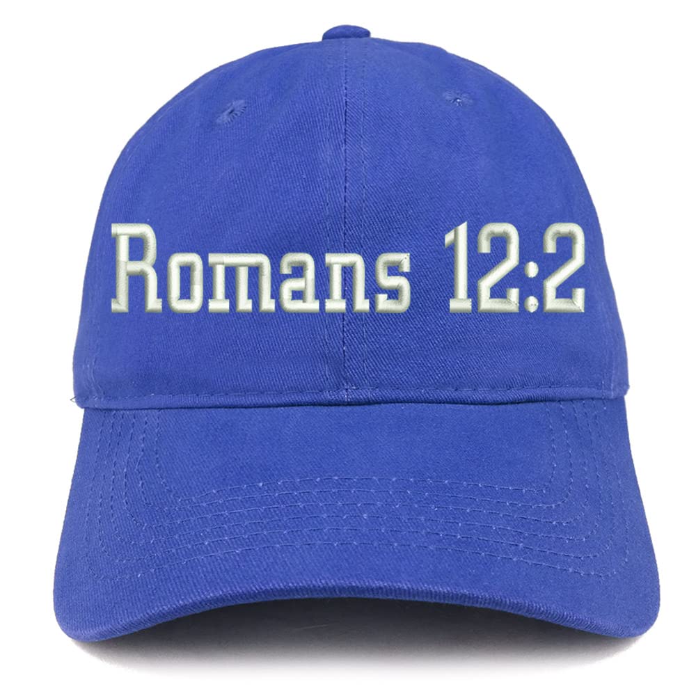 Trendy Apparel Shop Romans 12:2 Low Profile Soft Cotton Baseball Cap