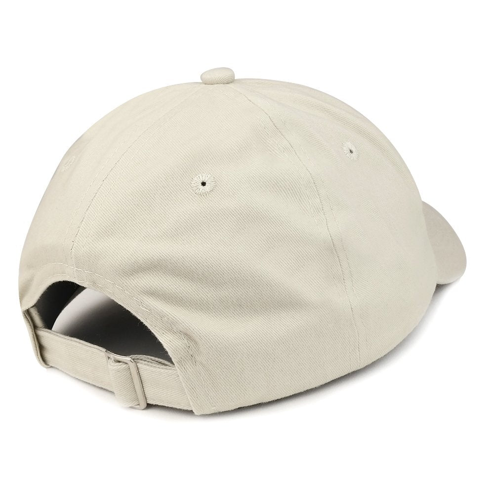 Trendy Apparel Shop Best Papa Ever One Line Embroidered Soft Crown 100% Brushed Cotton Cap