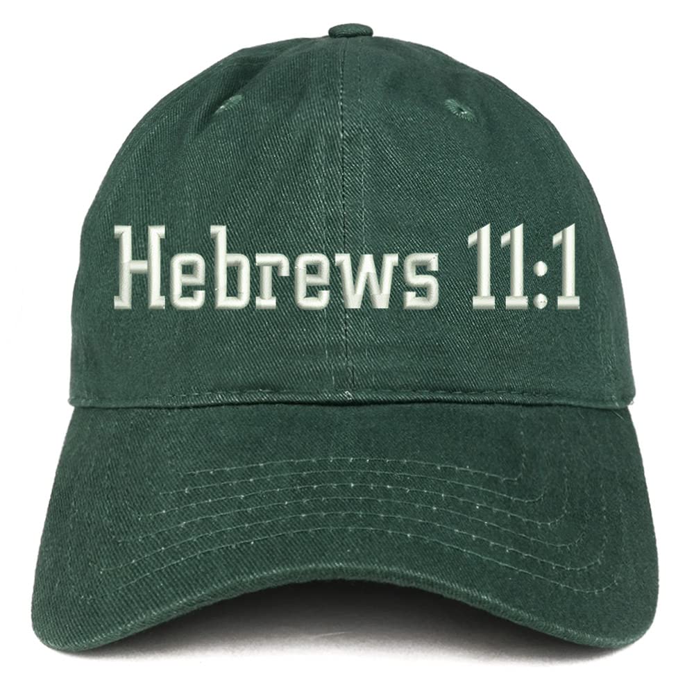 Trendy Apparel Shop Hebrews 11:1 Low Profile Soft Cotton Baseball Cap