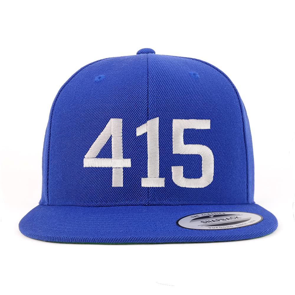 Trendy Apparel Shop 414 San Francisco CA Old English Embroidered Flatbill Snapback
