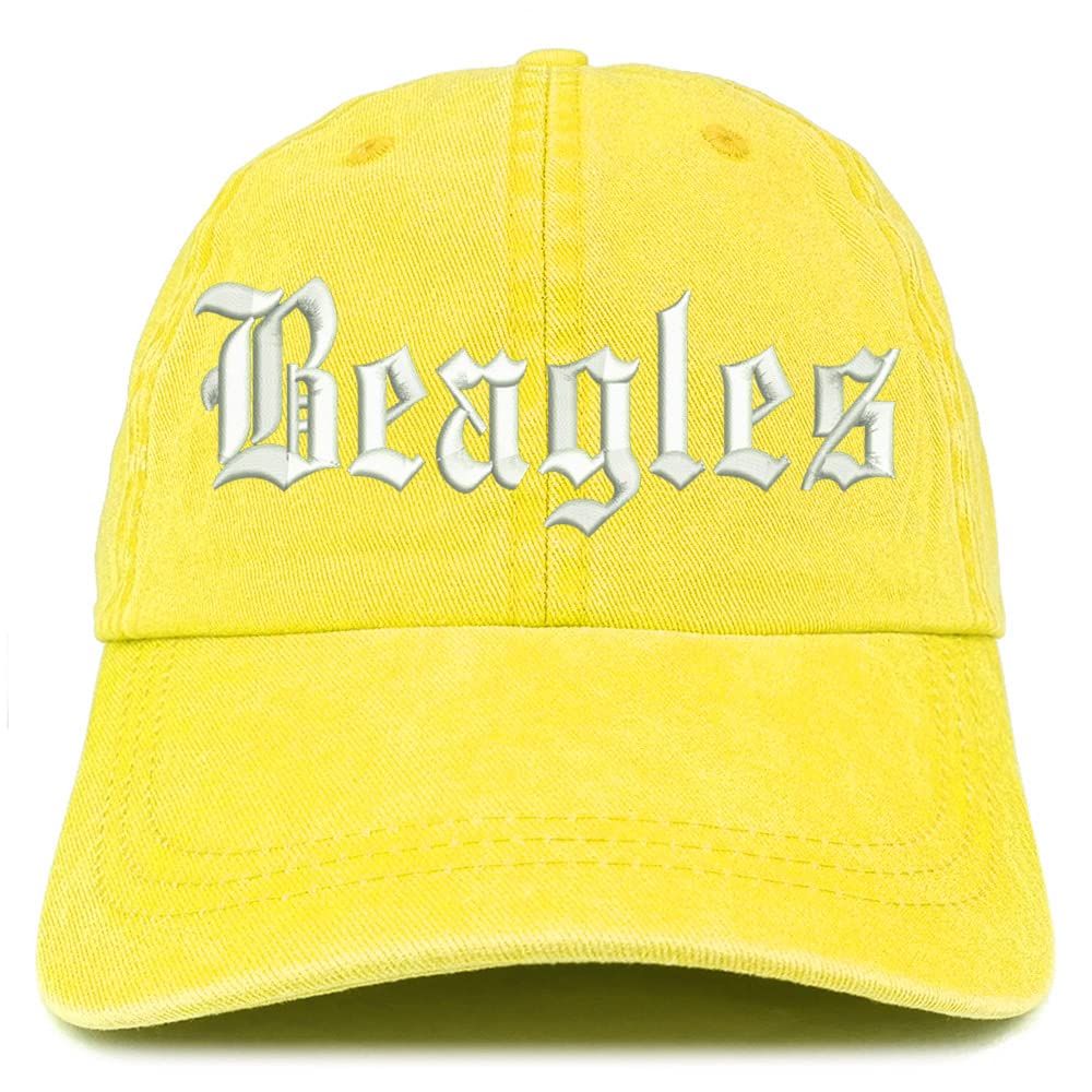 Trendy Apparel Shop Old English Beagles Washed Pigment Dyed Baseball Cap