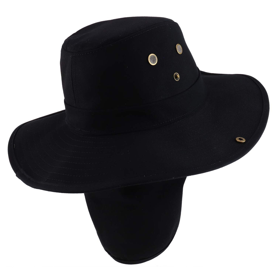Trendy Apparel Shop XXL Oversize Cowboy Style Cap with Neck Flap