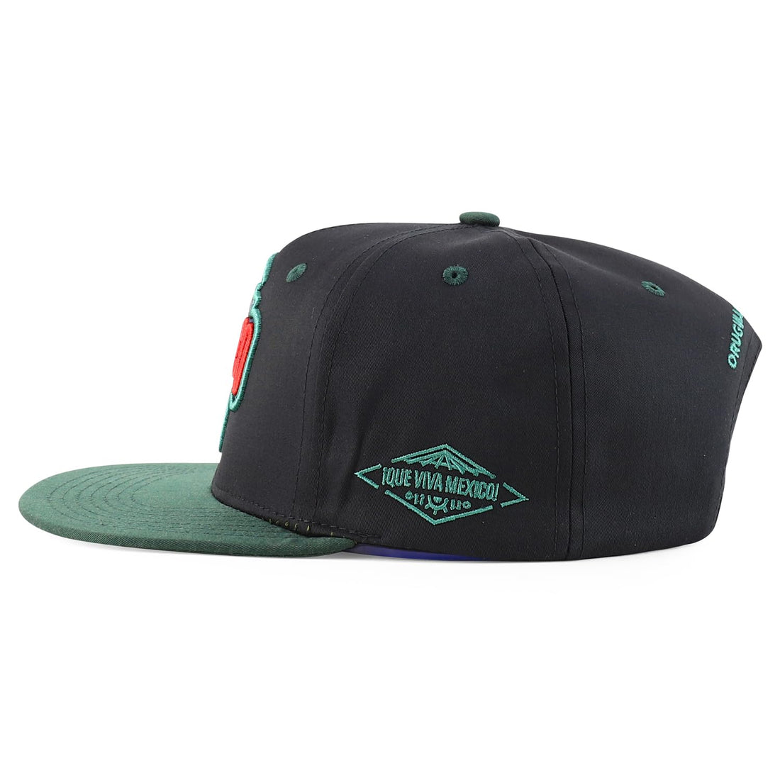 Trendy Apparel Shop Mexico El Tri Soccer Theme Embroidered Flatbill Snapback Cap