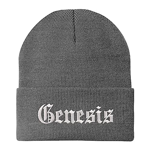 Trendy Apparel Shop Genesis Old English Embroidered Long Cuff Beanie