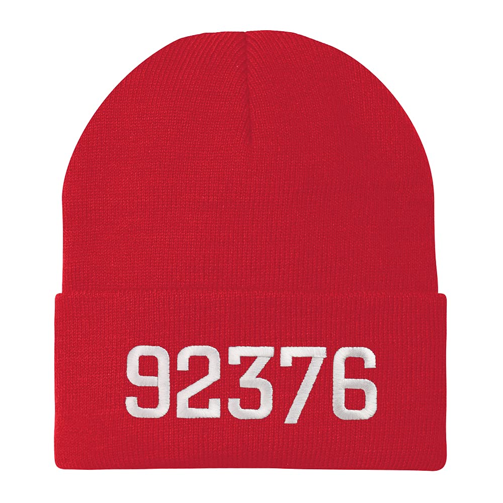 Trendy Apparel Shop 92376 Rialto CA Old English Embroidered Long Cuff Beanie