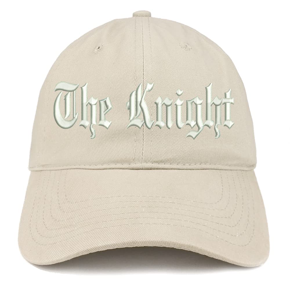 Trendy Apparel Shop The Knight Old English Low Profile Soft Cotton Baseball Cap