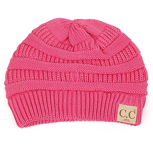 Trendy Apparel Shop Lightweight Ribbed Knit 365 Stretchable Beanie Cap