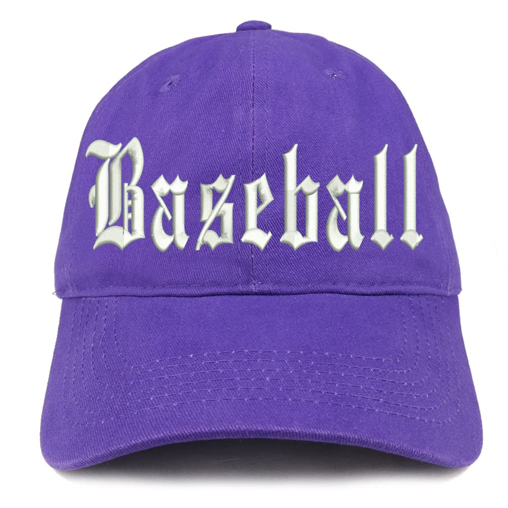 Trendy Apparel Shop Old English Baseball Low Profile Soft Cotton Baseball Cap
