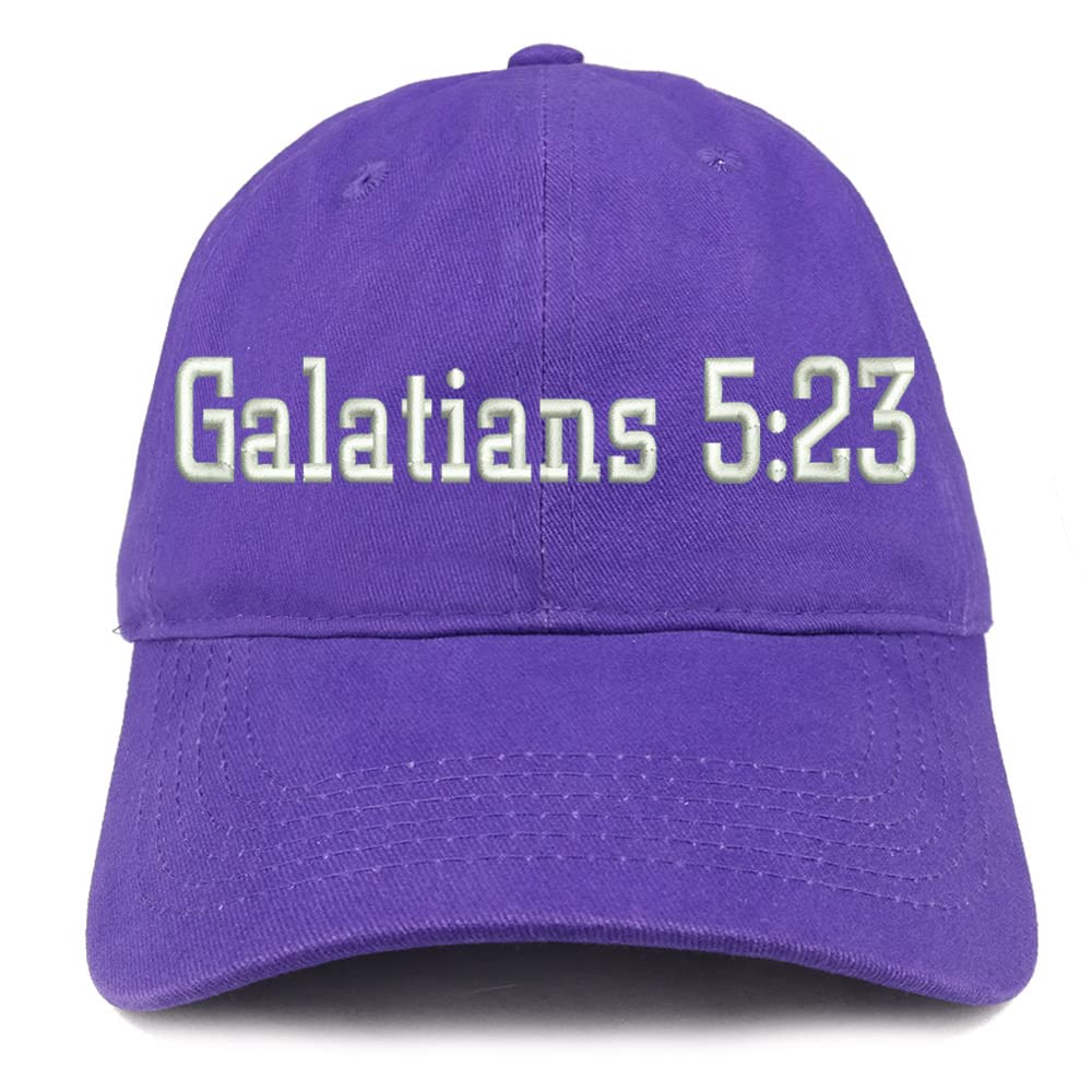 Trendy Apparel Shop Galatians 5:23 Low Profile Soft Cotton Baseball Cap