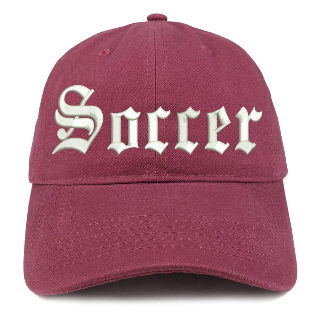 Trendy Apparel Shop Old English Soccer Low Profile Soft Cotton Baseball Cap