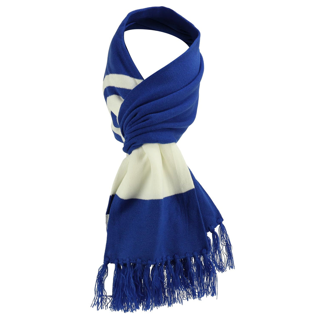 Trendy Apparel Shop Double Layer Knit Gameday Two Tone Scarf