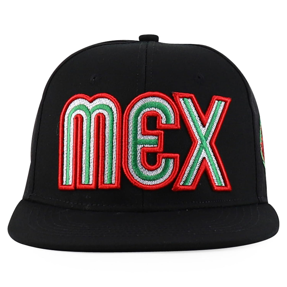 Trendy Apparel Shop Mexico Eagle Embroidered Laser Punching Mesh Back Flatbill Snapback Cap