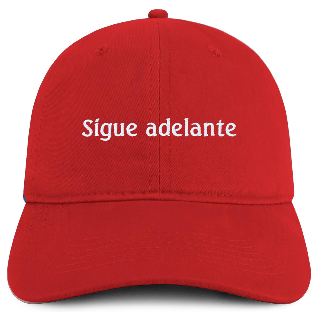 Trendy Apparel Shop Sigue adelante Embroidered Cotton Low Profile Dad Hat