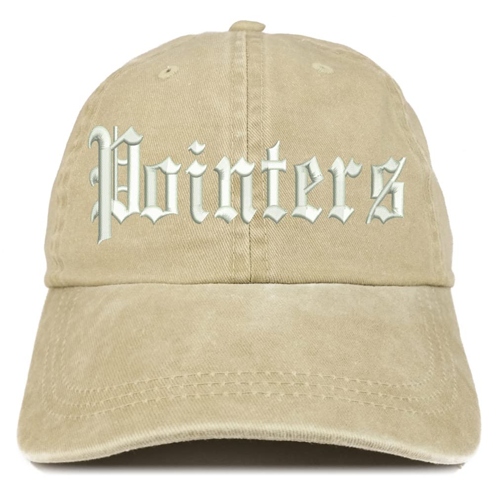 Trendy Apparel Shop Old English Pointers Washed Pigment Dyed Baseball Cap