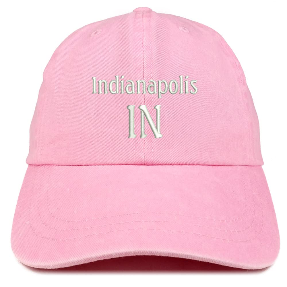 Trendy Apparel Shop Indianapolis in Embroidered Pigment Dyed Washed Baseball Cap