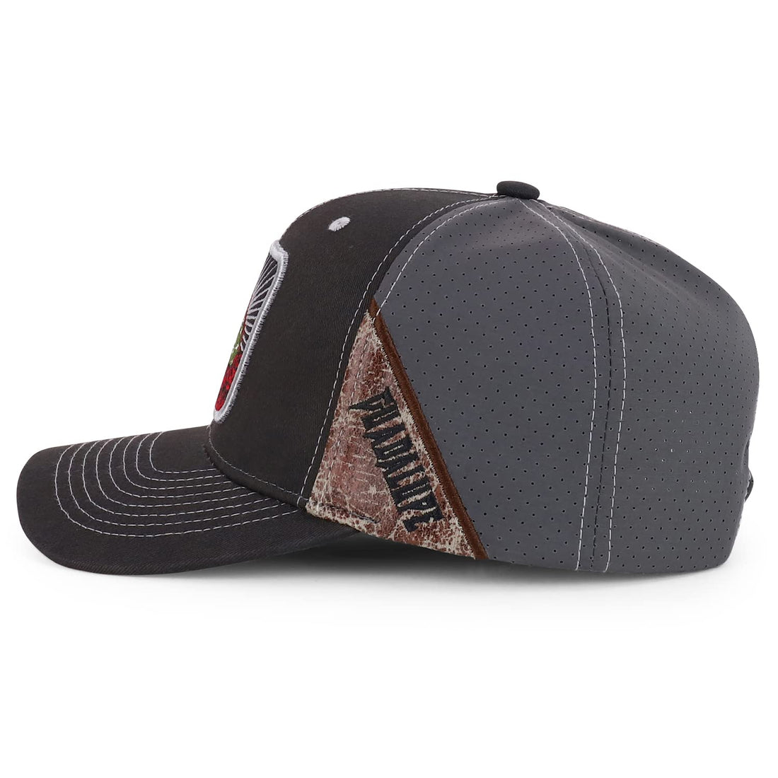 Trendy Apparel Shop Lady of Guadalupe Maria Embroidered Laser Punching Back Cap