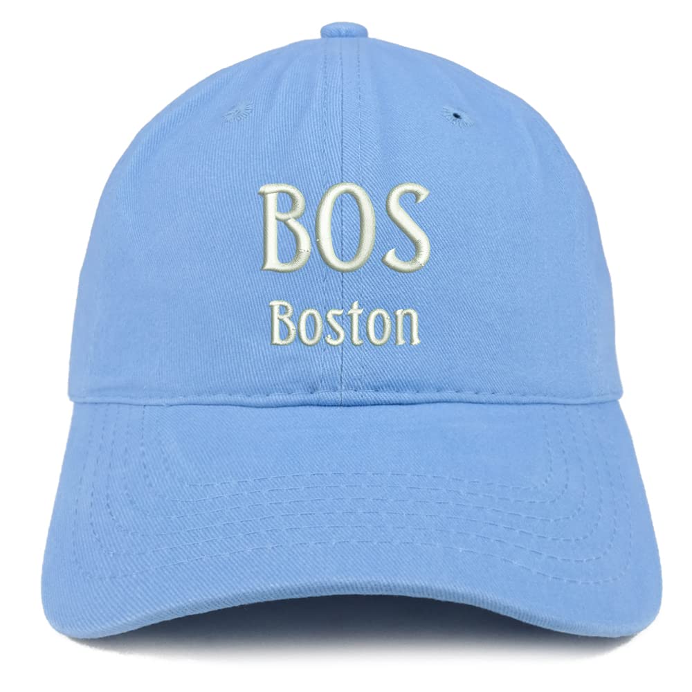 Trendy Apparel Shop BOS Boston Low Profile Soft Cotton Baseball Cap