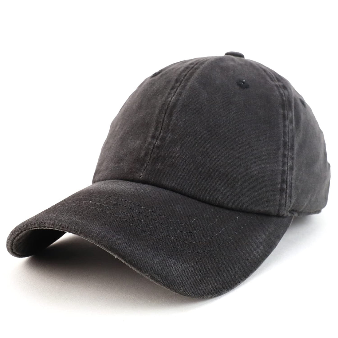 Trendy Apparel Shop Plain Unisex Unstructured Pigment Dyed Washed Baseball Cap